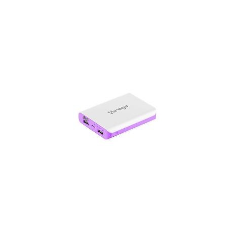 Power Bank Vorago Au-300 12000 Mah Blanco/Morado