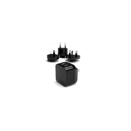 Cargador De Pared Startech.Com Usb 2 Puertos 1A / 2.4A Negro Usb2Pacbk