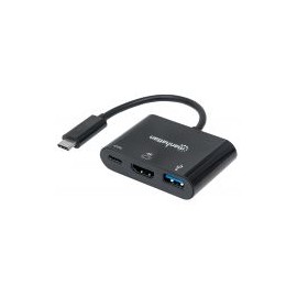 Convertidor Video Manhattan Usb-C A Hdmi-H + Usb3 + Usbc 152037