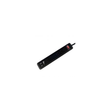 Barra Multicontacto Pinyao Qian 6 Contactos Sup Picos + 2 Usb (En260)