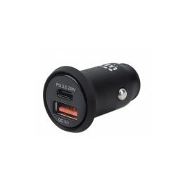 Cargador Manhattan Usb P/Auto 2 Ptos Usb-C Usb-A 25W Totalmini102414