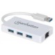 Hub Manhattan Gigabit Usb V3.0 + Hub 3 Ptos Mh 507578