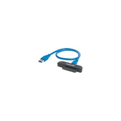 Convertidor Manhattan 130424 Sata, Macho/Macho,  Color Negro