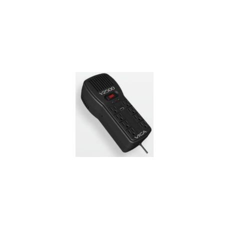 Regulador Vica V2500 8 Contactos Negro
