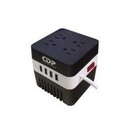 Regulador Cdp Ru-Avr604 600Va 4 Contactos, 4 Usb De Recarga