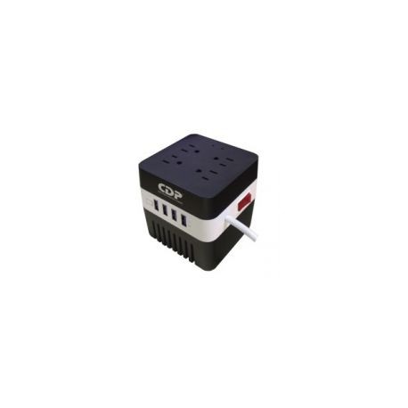 Regulador Cdp Ru-Avr604 600Va 4 Contactos, 4 Usb De Recarga
