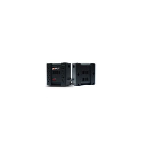 Regulador Complet 1300Va 8 Contactos Negro Erv-9-001