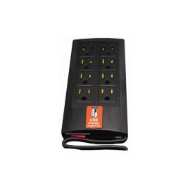 Supresor De Picos Complet Brc-1-005 Cargador Usb 8 Contactos 84 Joules
