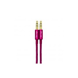 Cable Auxiliar Vorago Cab-108 3.5 Mm Redondo Metalico Rosa