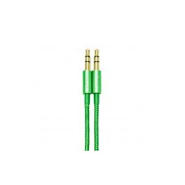 Cable Auxiliar Vorago Cab-108 3.5 Mm Redondo Metalico Verde