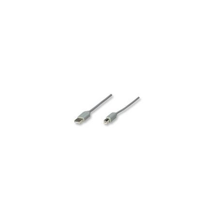 Cable Usb Manhattan A-B 3.0M Gris 317863