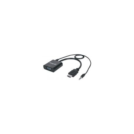 Convertidor Video Manhattan Hdmi A Svga+Audio 151559