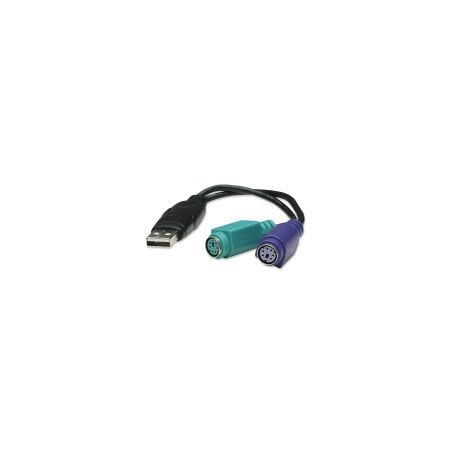 Convertidor Manhattan Usb A Ps2 2Ptos 179027