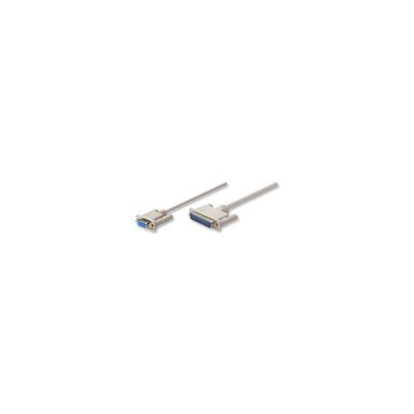 Cable  Modem Manhattan Db9 H - Db25 M 1.8M 314770