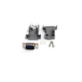 Conector Db9 Serial Macho  Ensamblado C/Carcasa Plast Startech C9Psm