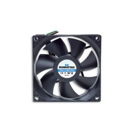 Ventilador Gabinete/Fuente Manhattan 80Mm Negro 3 Pin 700955