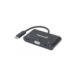 Convertidor Manhattan 152044 Usb-C A Vga Usb 3.0 A Usb-C