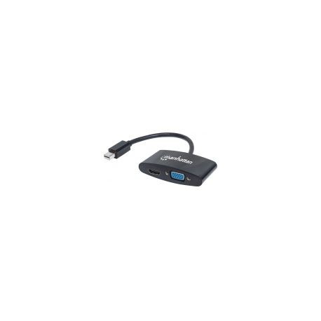 Cable Adaptador Manhattan Mini Displayport A Hdmi Vga 2-1 4K 152709