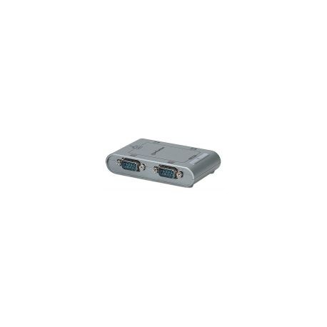 Convertidor Manhattan Usb A Serial Db9M 4 Puertos 151047
