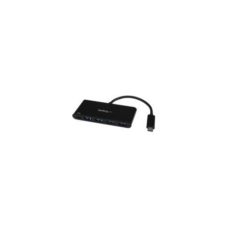 Hub Usb 3.0 Startech 4 Puertos 5000 Mbit/S Negro Hb30C4Afpd