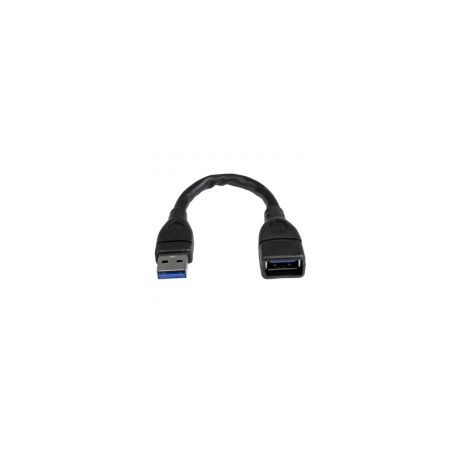 Cable Startech Usb A 3.0 15Cm Negro Usb3Ext6Inbk