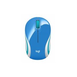 Mouse Mini Logitech Inalambrico M187 Azul 910-005360