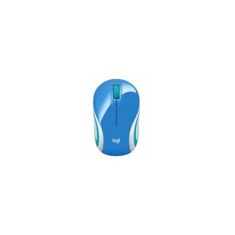Mouse Mini Logitech Inalambrico M187 Azul 910-005360