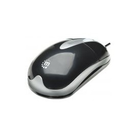 Mouse Optico Manhattan Usb Negro/Plata Caja 177016