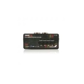 Juego Switch Kvm  4 Ptos Video Vga Usb 2.0 Audio  Startech Sv411Kusb