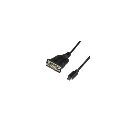 Cable Usb Startech Tipo C A Serial Db9 40Cm Negro Icusb232Proc