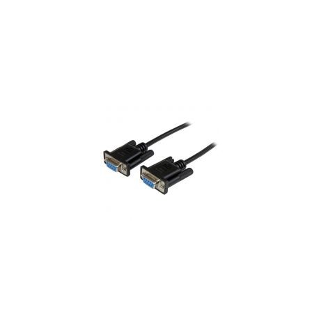 Cable Startech Serial Rs232 Db9 Hembra 2M Negro Scnm9Ff2Mbk