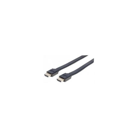 Cable Hdmi Manhattan 391498 Plano 3M Ethernet 3D 4K M-M Velocidad 2.0