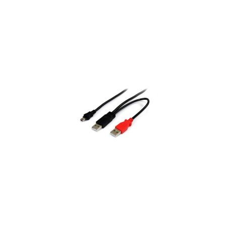 Cable 1.8M Usb Y P/Discos Extern 2X Usba A 1Xminib Startech Usb2Habmy6