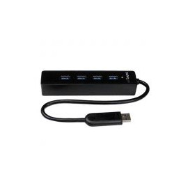 Hub Usb 3.0 4 Puertos Portatil Negro  Startech St4300Pbu3