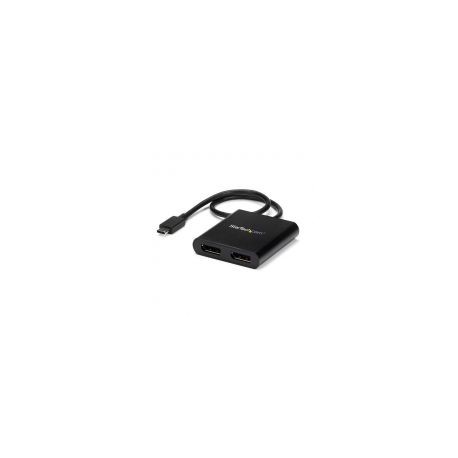 Startech Divisor Usb-C A Displayport 2 Puertos 3840X2160 Mstcdp122Dp