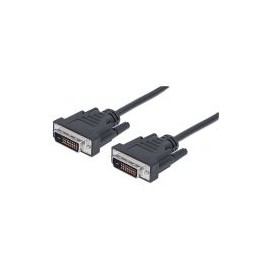 Cable Manhattan Dvi D Enlace Dual M-M 1.8M 328838