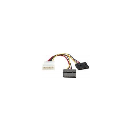 Cable De Corriente Manhattan Sata En "Y" 349369