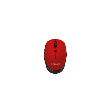 Mouse Techzone Optico Inalambrico Usb Rojo/Negro Tz19Mou01-Inar