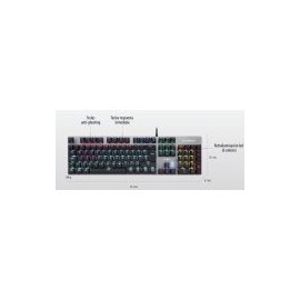 Teclado Gaming Balam Rush/Usb/Led 6 Colores/Negro Alba Br-929653