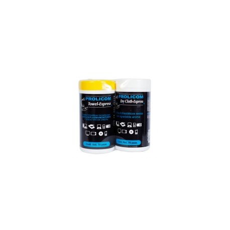 Toallas Humedas Y Secas Duo Antiestaticas Bote C/70