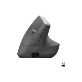 Mouse Vertical Logitech Mx Gris Inalambrico 4000 Dpi 910-005447