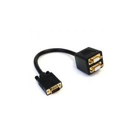 Cable 30Cm Divisor Video Vga 2 Ptos Salidas Hd15 Startech Vgaspl1Vv