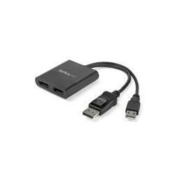 Startech Splitter Dp A 2 Puertos Hub Mst 3840X2160 Usb Mstdp122Dp