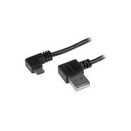 Startech Cable 1M Microusb Acodado Derecha Macho-Macho Usb2Aub2Ra1M